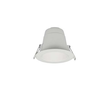 LED Einbaustrahler, Metall, weiß, CCT, rund, IP44, D 11 cm