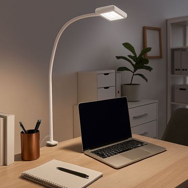 LED Klemmleuchte, Tischlampe, verstellbar, H 80,5 cm