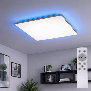 Lampa sufitowa LED RGB, zdalne sterowanie, możliwość ściemniania, L 45 cm