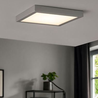 LED plafondlamp, opbouwlamp, chroom, L 30 cm