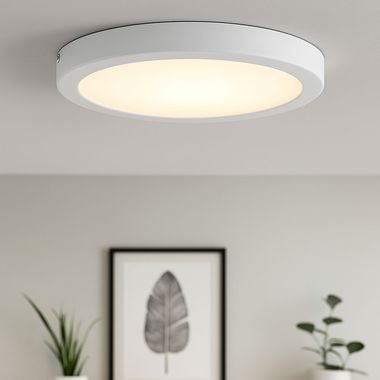 Lampa sufitowa LED, lampa natynkowa, biała, D 30 cm