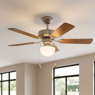 Ventilateur de plafond, interrupteur à tirette, marche avant-arrière, D 106,5 cm