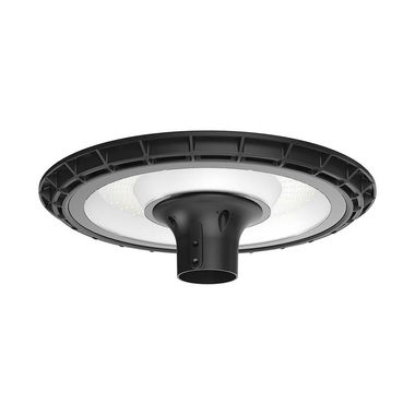 LED street light, round, black, weatherproof, IP65, D 38 cm