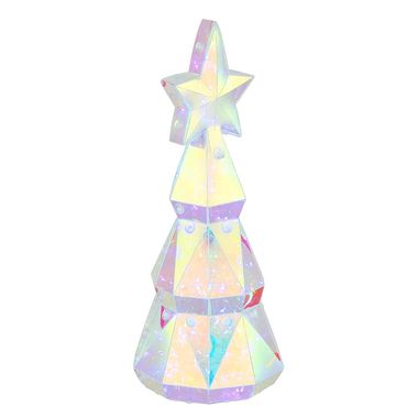 LED table lamp, acrylic, clear, color play, H 23.5 cm