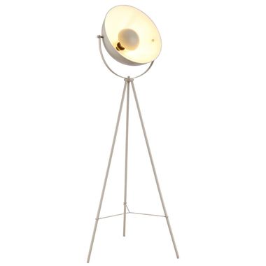 Lampa stojąca, trójnóg, piaskowa, przełącznik kołyskowy, wys. 139 cm
