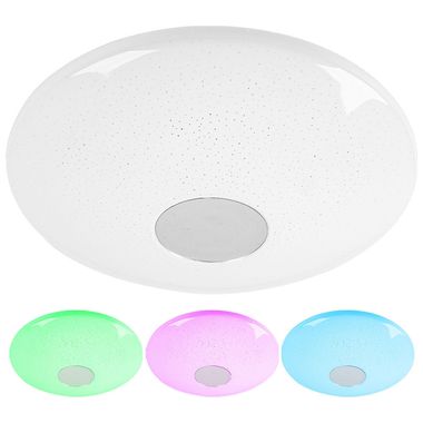 Slimme RGB LED plafondlamp, dimbaar, app-bediening, D 38 cm
