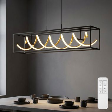 Lampada a sospensione LED, dimmerabile, regolabile in altezza, L 90 cm