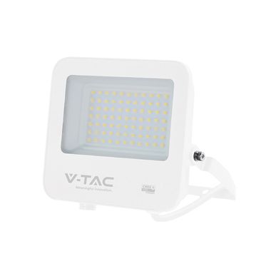 Zewnętrzny reflektor LED VT-4455-W, aluminium, biały, biały neutralny, wys. 16,2 cm