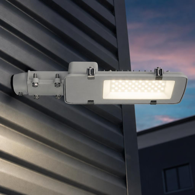 Lampadaire LED VT-30ST-N, aluminium, gris, projecteur, L 41,76 cm