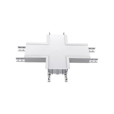 LED-inbouwlamp VT-7-41-X-S zilver, aluminium, X-vorm, L 25,5 cm