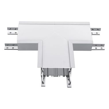 LED-verbinder VT-7-42-T, T-vorm, wit, aluminium, inbouw, L 27,5 cm