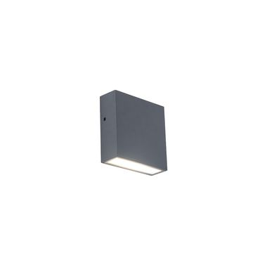 LED Außenwandleuchte GEMINI XF, Anthrazit, Glas, IP54, H 11 cm