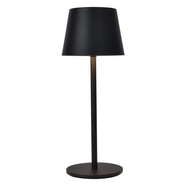 LED Außentischleuchte ROBLE, Akkubetrieb, Schwarz matt, H 28 cm