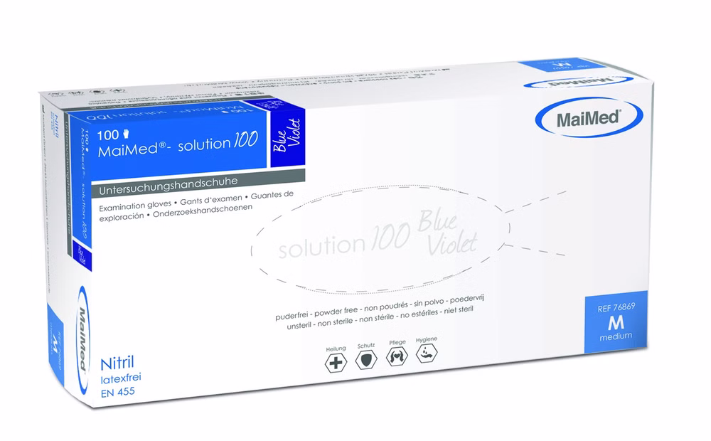 MaiMed Solution 100 Nitril Einmalhandschuh (100 Stück) S