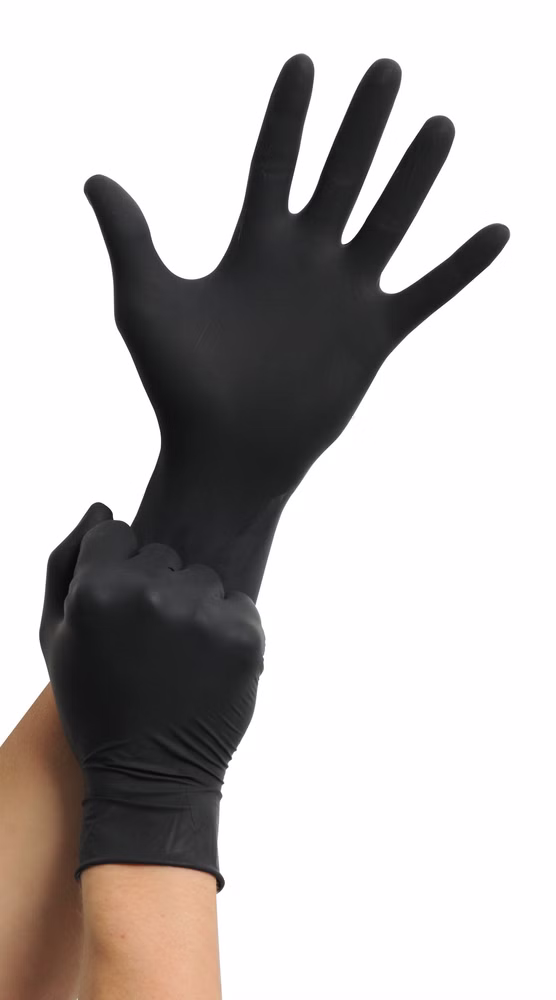 MaiMed Nitril Black Einmalhandschuh (100 Stück) S