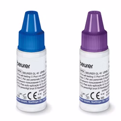 Kontrolllösung 4ml für Beurer Blutzuckermessgeräte Level 1 & 2 für Beurer GL40