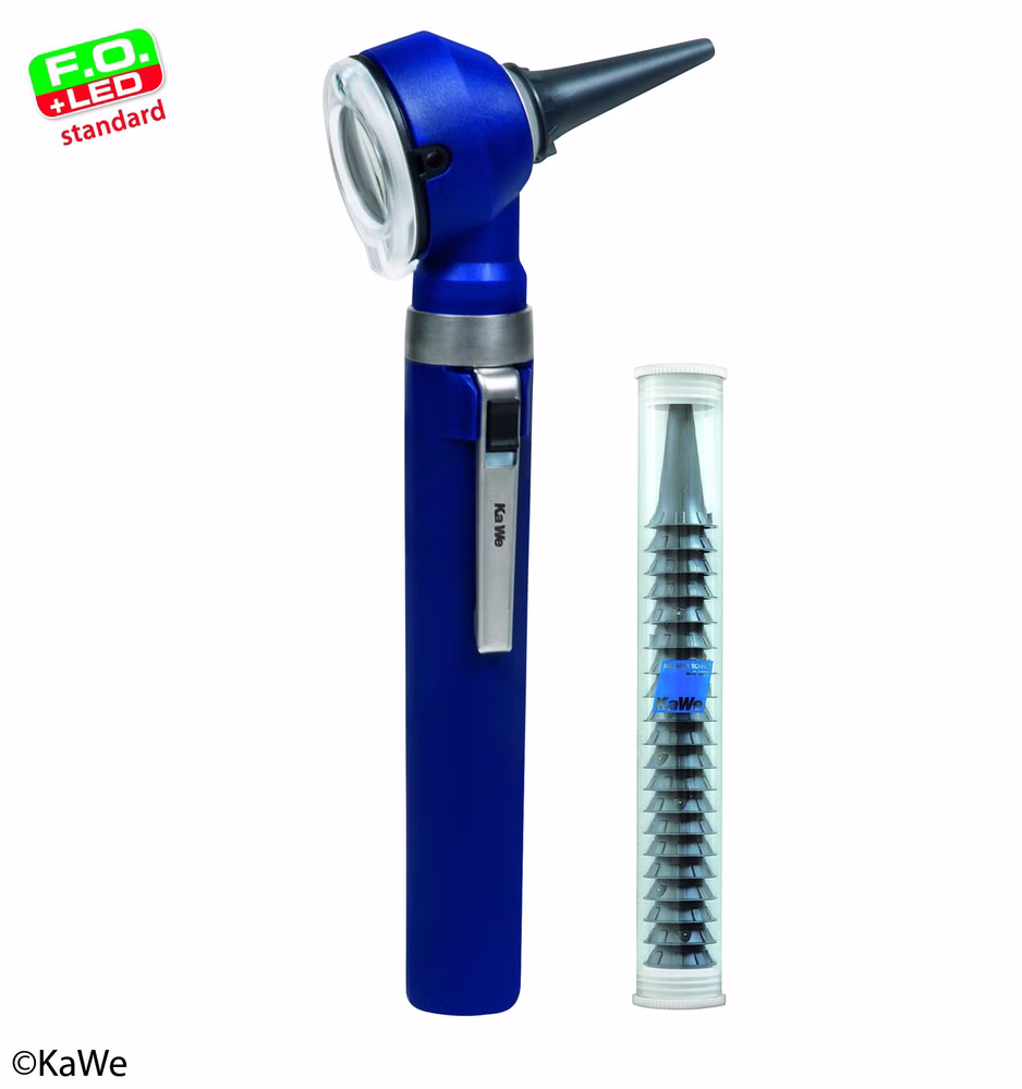 KaWe Otoskop Piccolight F.O. LED Blau