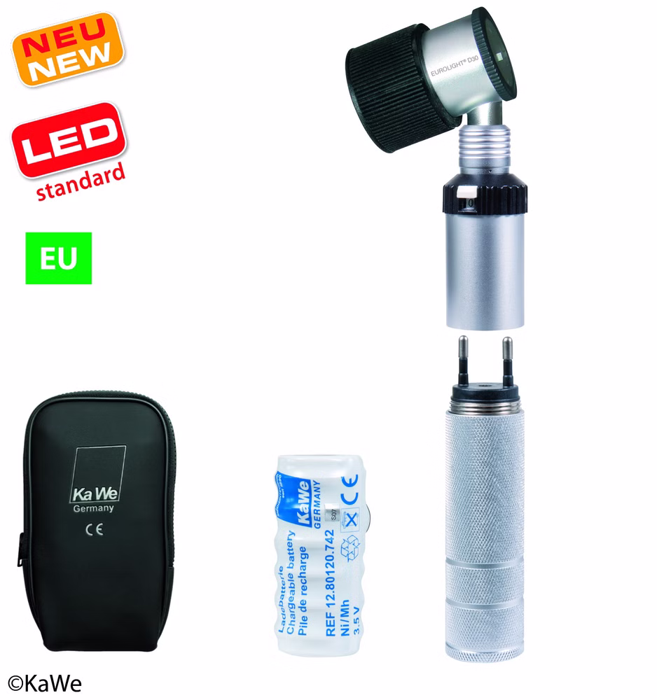 KaWe Dermatoskop Eurolight D30 LED mit Batteriegriff