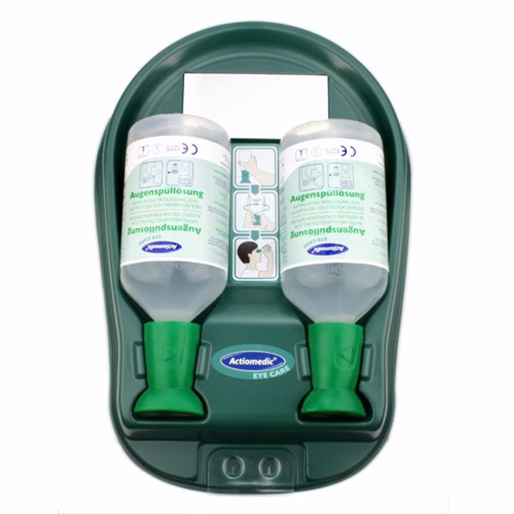 Augenspülstation Medidrop I mit 2x 500ml NaCl Augenspüllösung DIN 15154