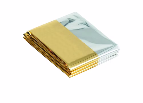 Rettungsdecke silber/gold 160 x 210 cm Rettungsfolie