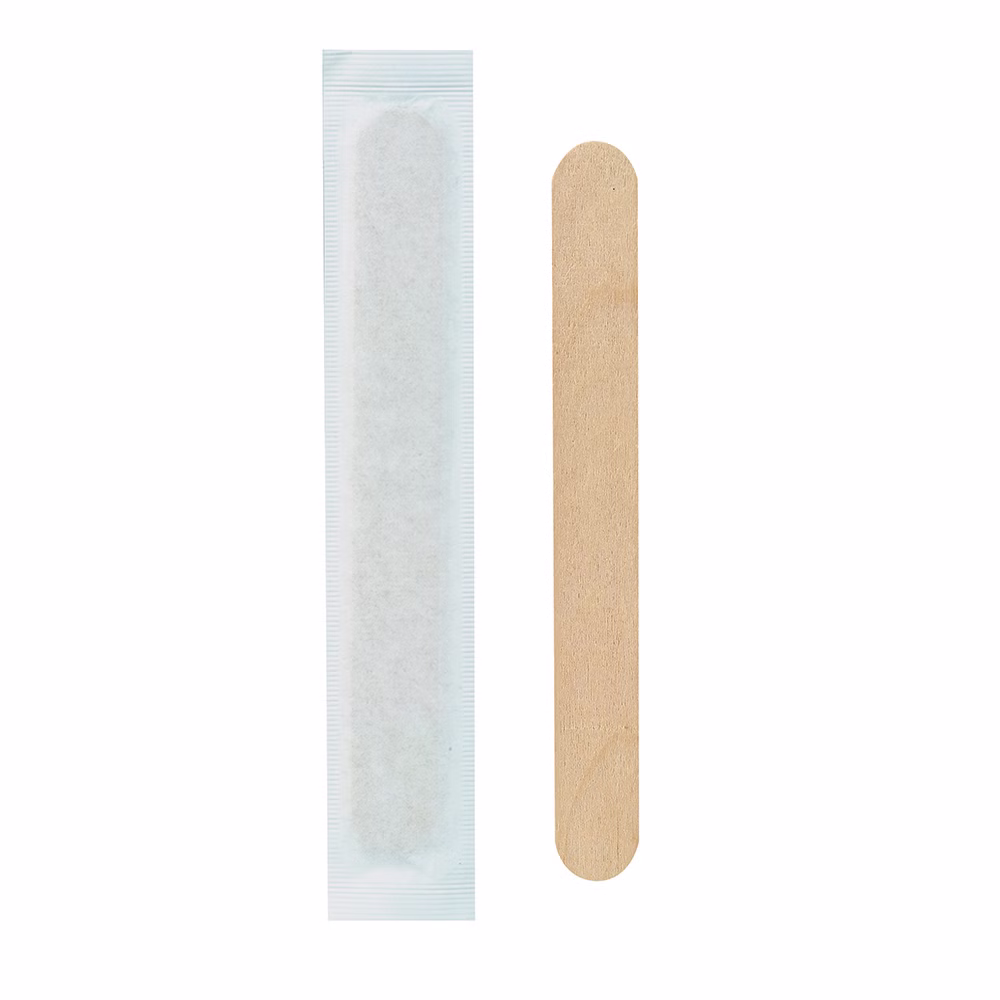 Holzspatel Einmalmundspatel 15cm x 1,8cm einzeln eingesiegelt (50 Stück)