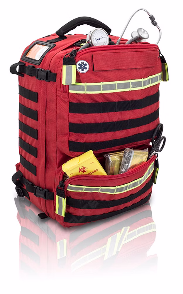 EliteBags PARAMED Notfallrucksack Rot