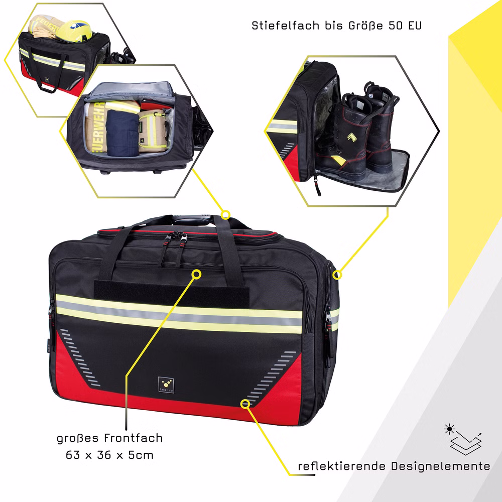 Tee-uu RAGBAG EVO Bekleidungstasche schwarz/rot