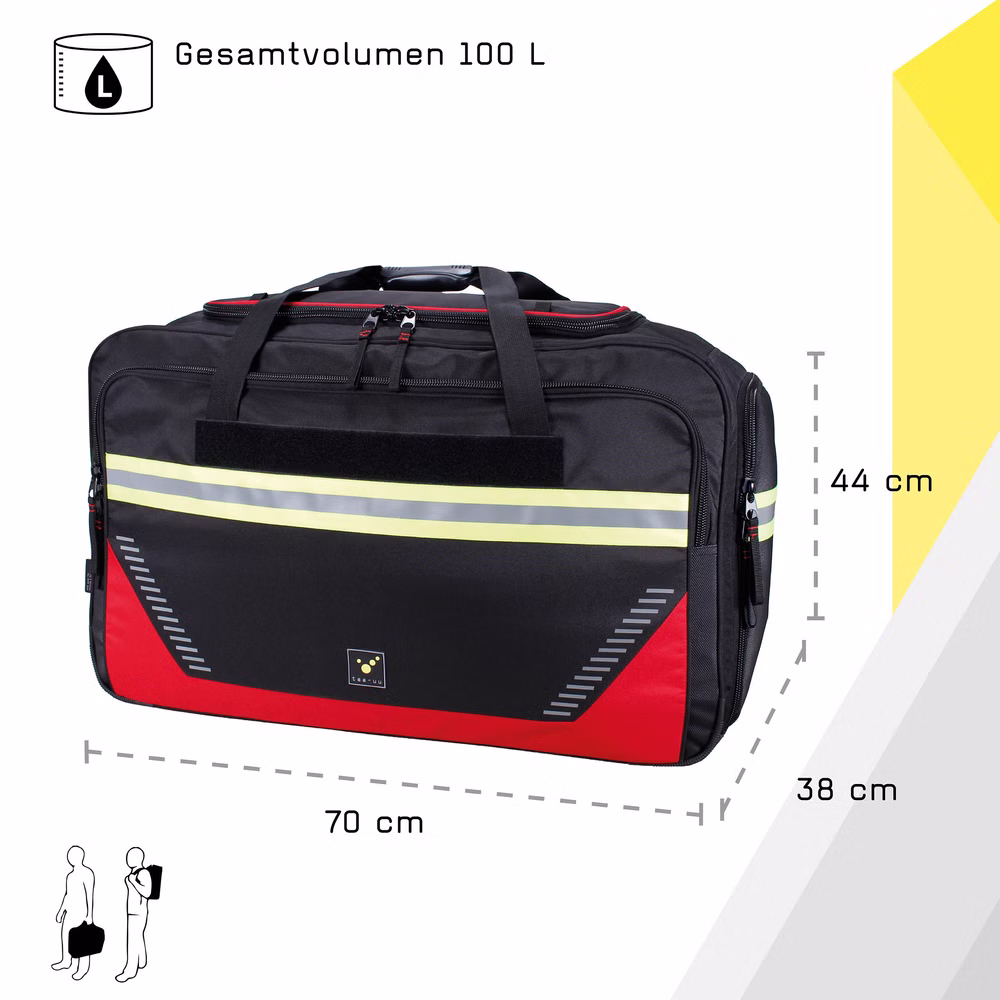 Tee-uu RAGBAG EVO Bekleidungstasche schwarz/rot