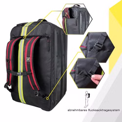 Tee-uu RAGBAG EVO Bekleidungstasche schwarz/rot