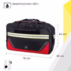 Tee-uu RAGBAG EVO Bekleidungstasche schwarz/rot