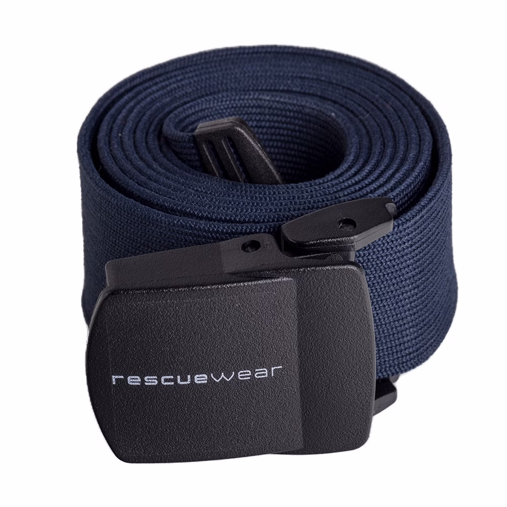 RescueWear Gürtel mit Kunststoffverschluss Koppel für Einsatzhosen bis 130cm Blau