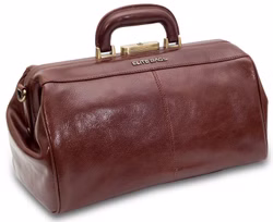 EliteBags CLASSY Leder Arzttasche braun