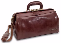 EliteBags CLASSY Leder Arzttasche braun