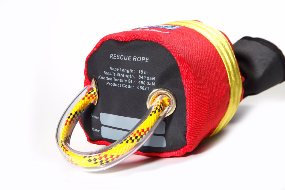 HF Weasel Wurfsack kleines Packmaß mit 18m Rettungsleine Schwarz