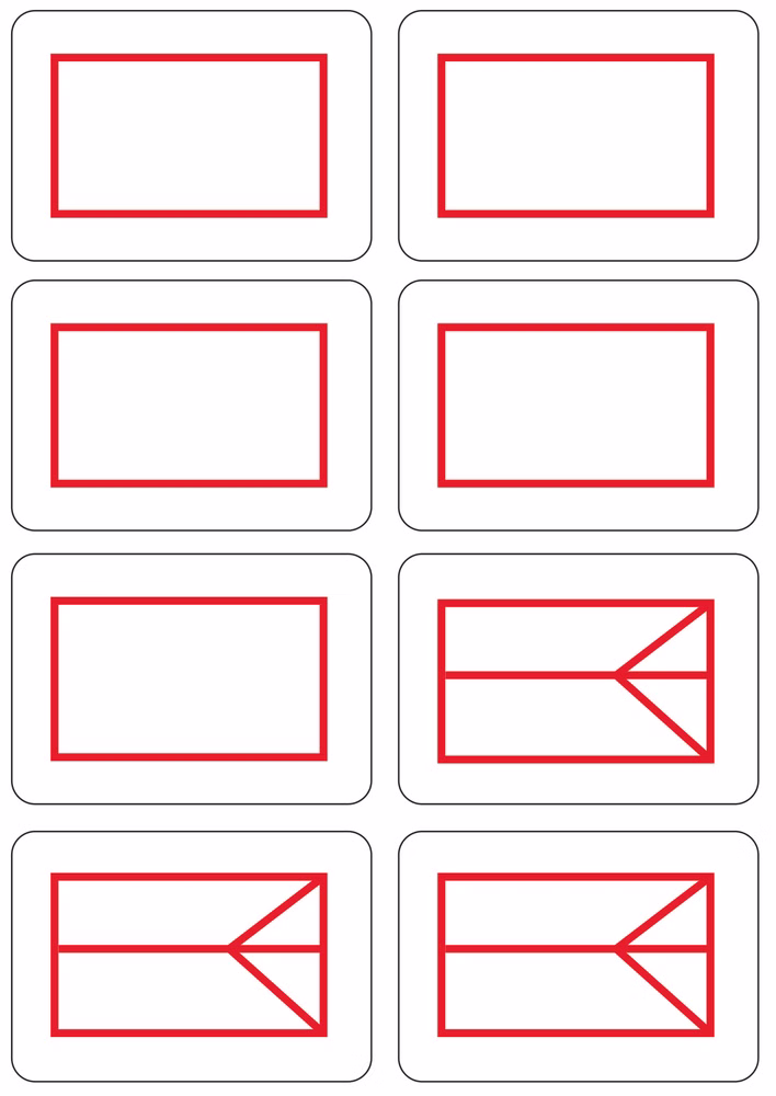 Taktifol Haftsymbole selbsthaftende taktische Zeichen Einheiten rot