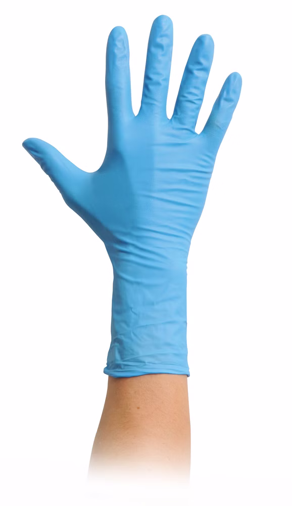 Maimed LG Nitril Einmalhandschuh mit langem Schaft (100 Stück) S