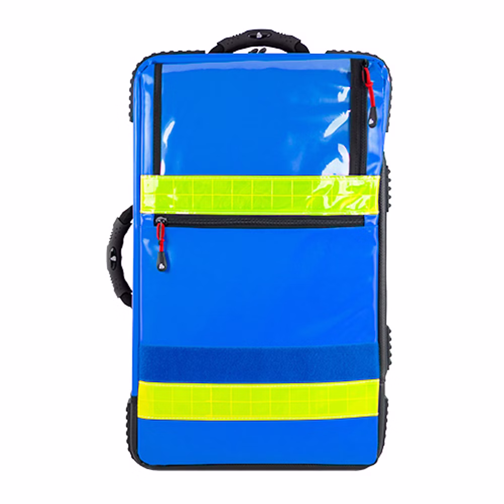HERZmed PREMIUM Notfallrucksack X1 mit Sauerstoffflaschenhalterung Blau