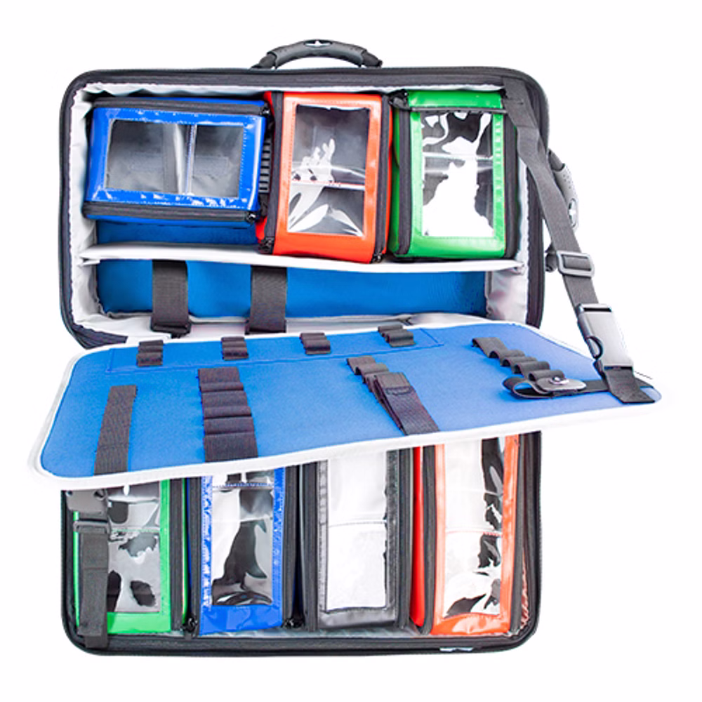 HERZmed PREMIUM Notfallrucksack X1 mit Sauerstoffflaschenhalterung Blau