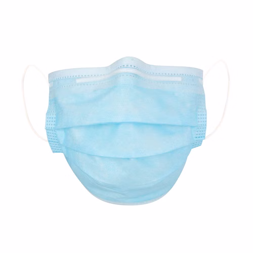 OP-Gesichtsmaske Typ IIR gem. EN 14683:2019 3-lagig mit Nasenclip (50 Stück)