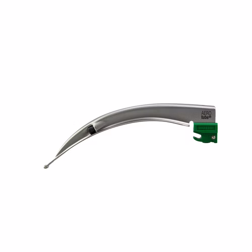 AEROtube Metall Laryngoskopspatel Kaltlicht zum Einmalgebrauch Typ Macintosh