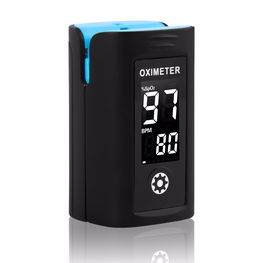 Fingerpulsoximeter PC-60 Pulsoximeter schwarz