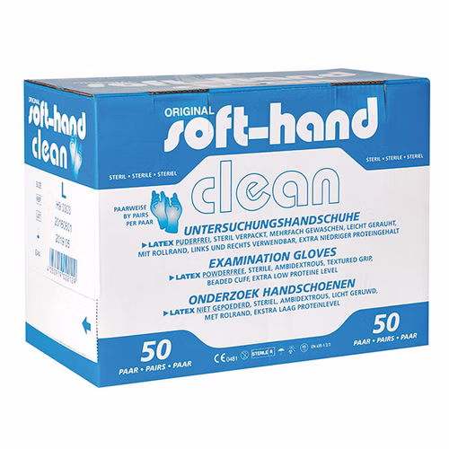 Soft-Hand Clean Handschuhe Paarweise steril verpackt (50 Paar)