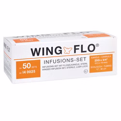 Wing-Flo Flügelkanülen Venenpunktionskanüle (50 Stück) 18G rosa