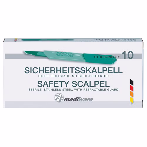 Mediware Sicherheitsskalpelle verschiedene Figuren (10 Stück)