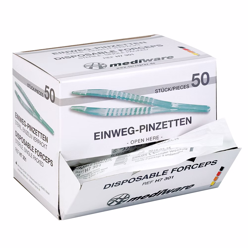 Einmalpinzette steril (50 Stück)