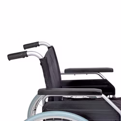Rollstuhl aus Stahl 43-45cm Sitzbreite