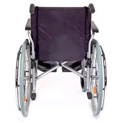 Rollstuhl aus Stahl 43-45cm Sitzbreite