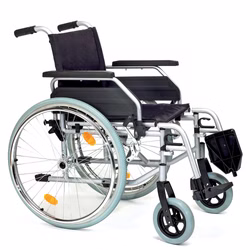 Rollstuhl aus Stahl 43-45cm Sitzbreite