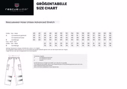 Rescuewear Einsatzhose Advanced Grau mit Stretch Unisex 23