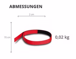PAX Klettband für Schlauchpaket Blau